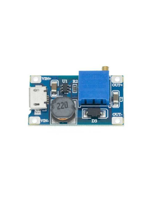 MT3608 DC-DC Voltaj Yükseltici Modül - USB Soketli - 2A