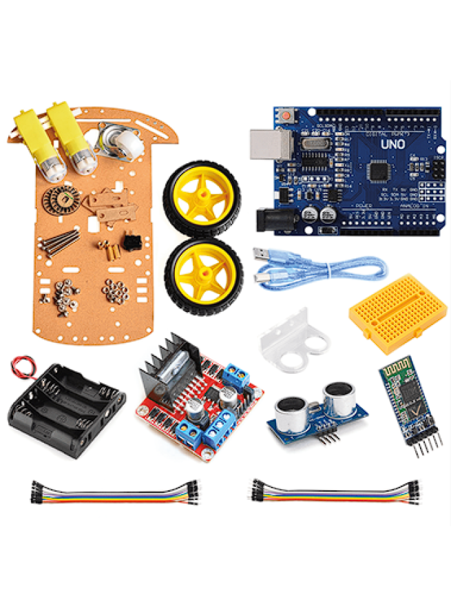 Arduino 2WD Araç Seti - Engelden Kaçan Robot Kiti
